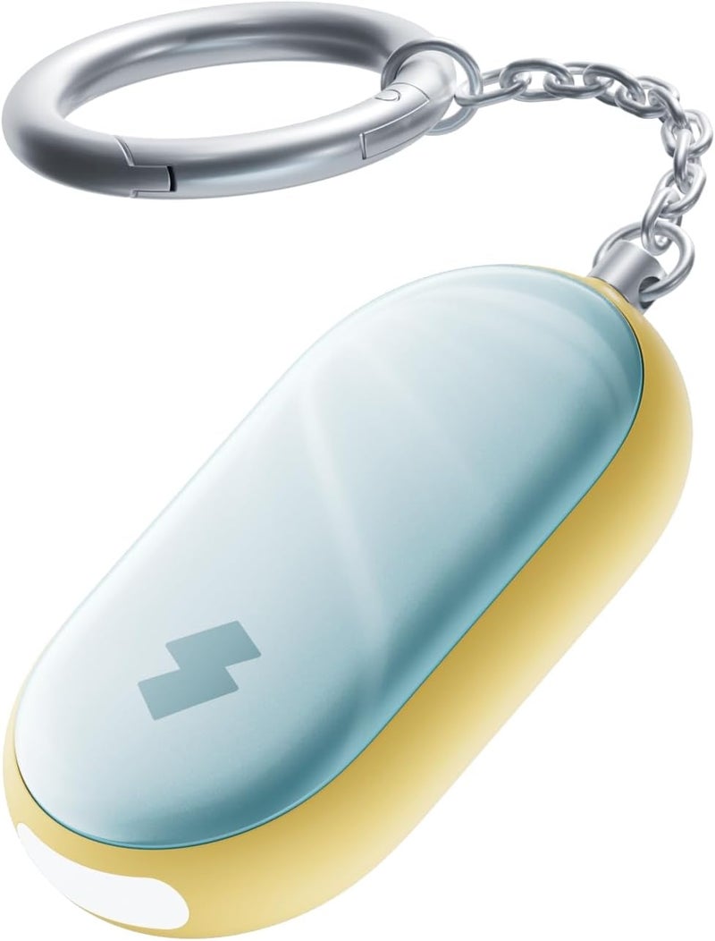 SwitchBot 130 dB Personal Safety Alarm for Women with Apple Find My APP, Extra-Loud Siren & Strobe Light, Waterproof Self Defense Keychain for Women, College Girls and Kids (Yellow) - Image 1